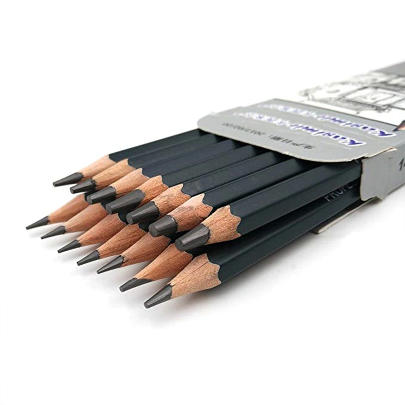 Sketching Pencils 12 Pieces Professional Graphite Pencil Set for Drawing 